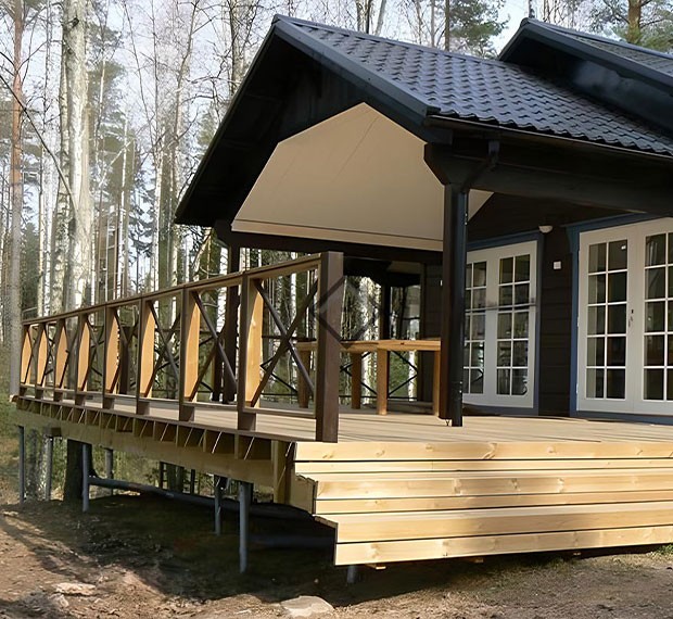 Винтовые сваи для крыльца в Алексине