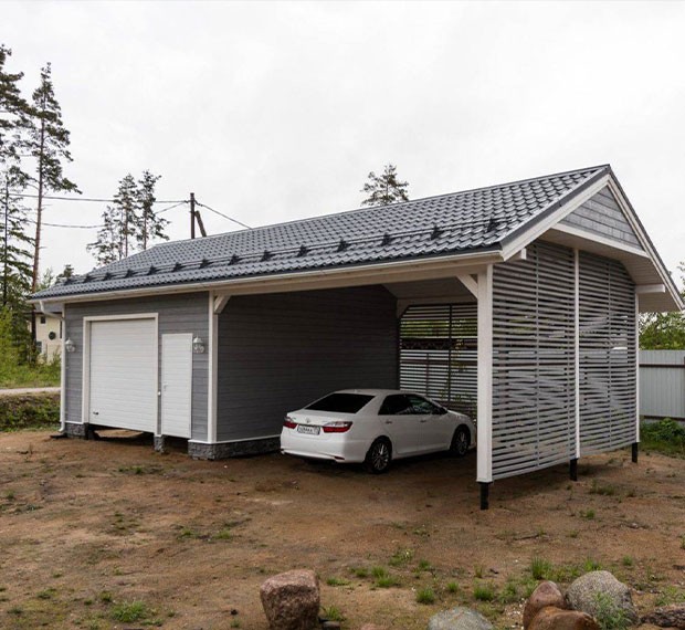 Монтаж винтовых свай под гараж в Алексине